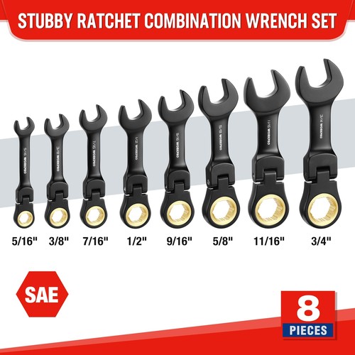 Workpro piece stubby - 8-piece,