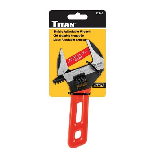 Titan stubby adjustable wrench - adjustable,